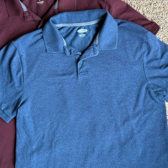 Men’s Old Navy Classic Fit Pique Polo Shirts - Bundle of 7 - Size Medium - Picture 6 of 9